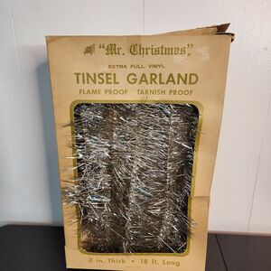 BRAND NEW VINTAGE 18' FT.‎ LONG TINSEL GARLAND MR. CHRISTMAS Silver  1970